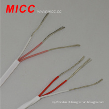 MICC RTD tipo 3 * 0,5 mm PFA jaqueta e PFA isolamento de fibra óptica fio termopar